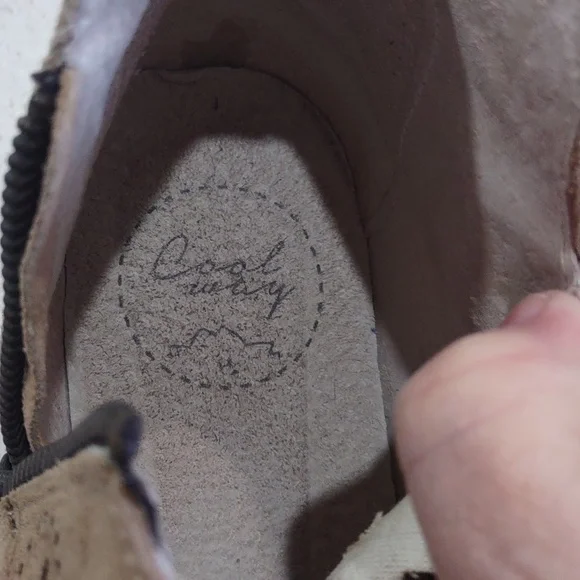 Coolway Tan Nelia Perforated Leather Side Zip Peep Toe Shoes Size 41/US 10 EUC - Picture 8 of 14